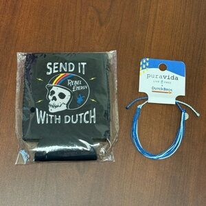 Dutch Bros Can Cozy and Pura Vida Bracelet Bundle NWT